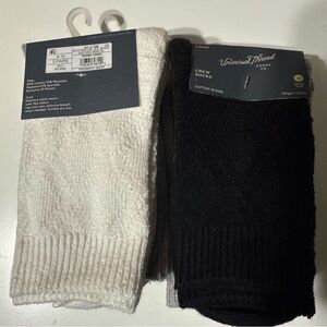 Universal Thread Black and White Crew Socks